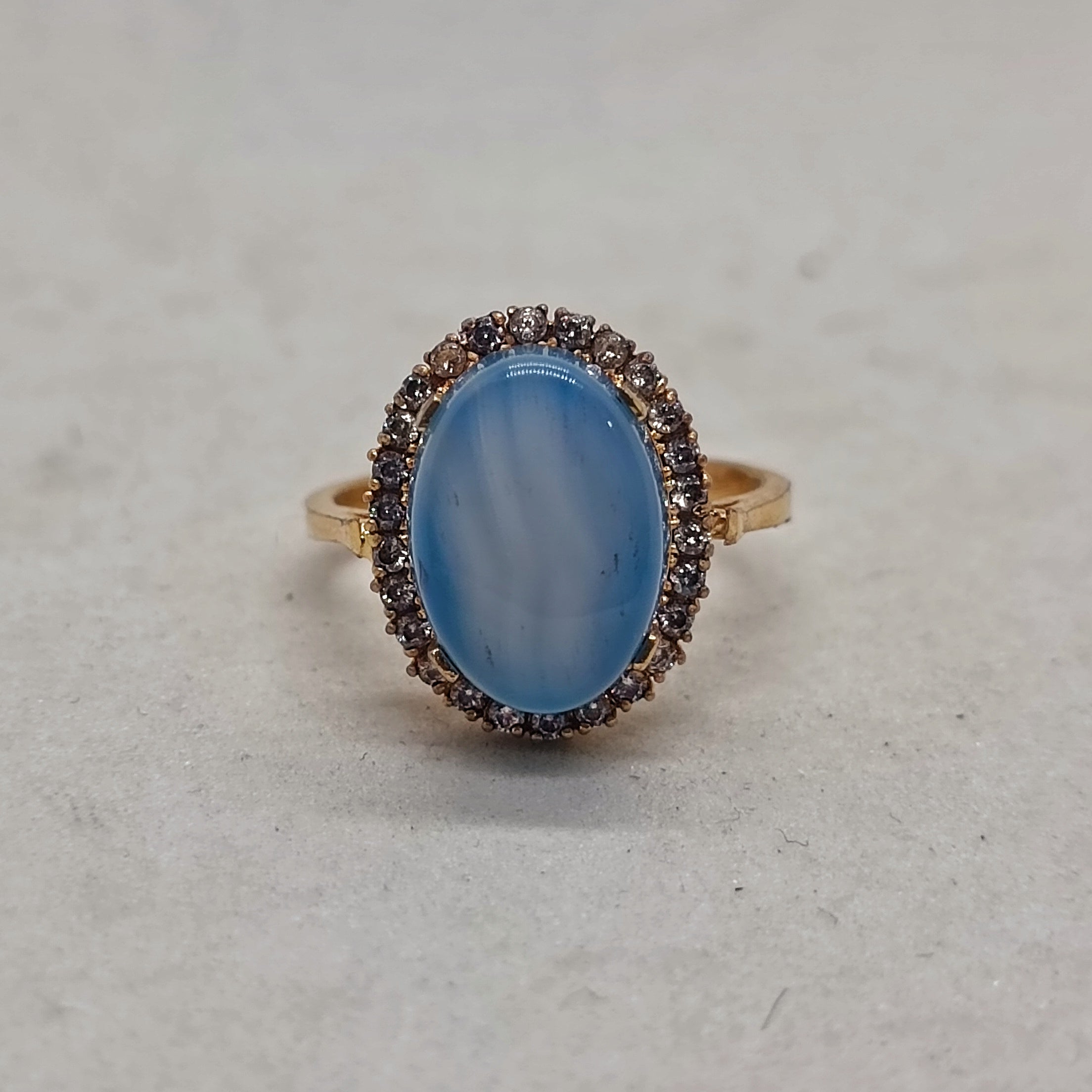 Beautiful  ring blue stone ston1180